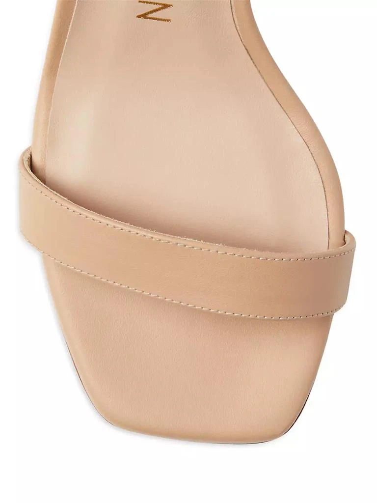 商品Stuart Weitzman|Nudistcurve 75MM Leather Block-Heel Sandals,价格¥3517,第4张图片详细描述