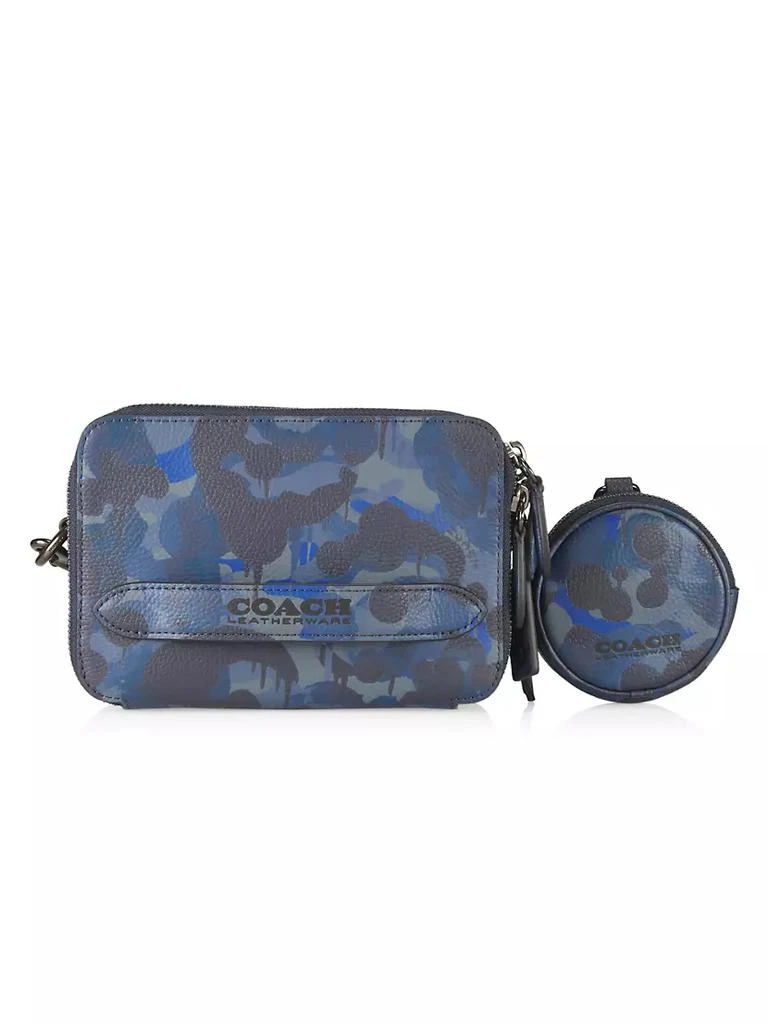 商品Coach|Charter Camo-Coated Pebble Leather Messenger Bag,价格¥2626,第1张图片