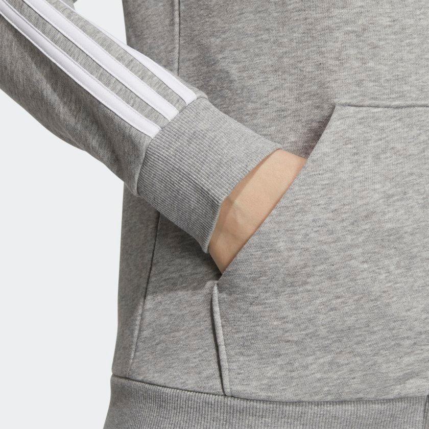 Women's adidas Essentials Fleece 3-Stripes Full-Zip Hoodie商品第6张图片规格展示