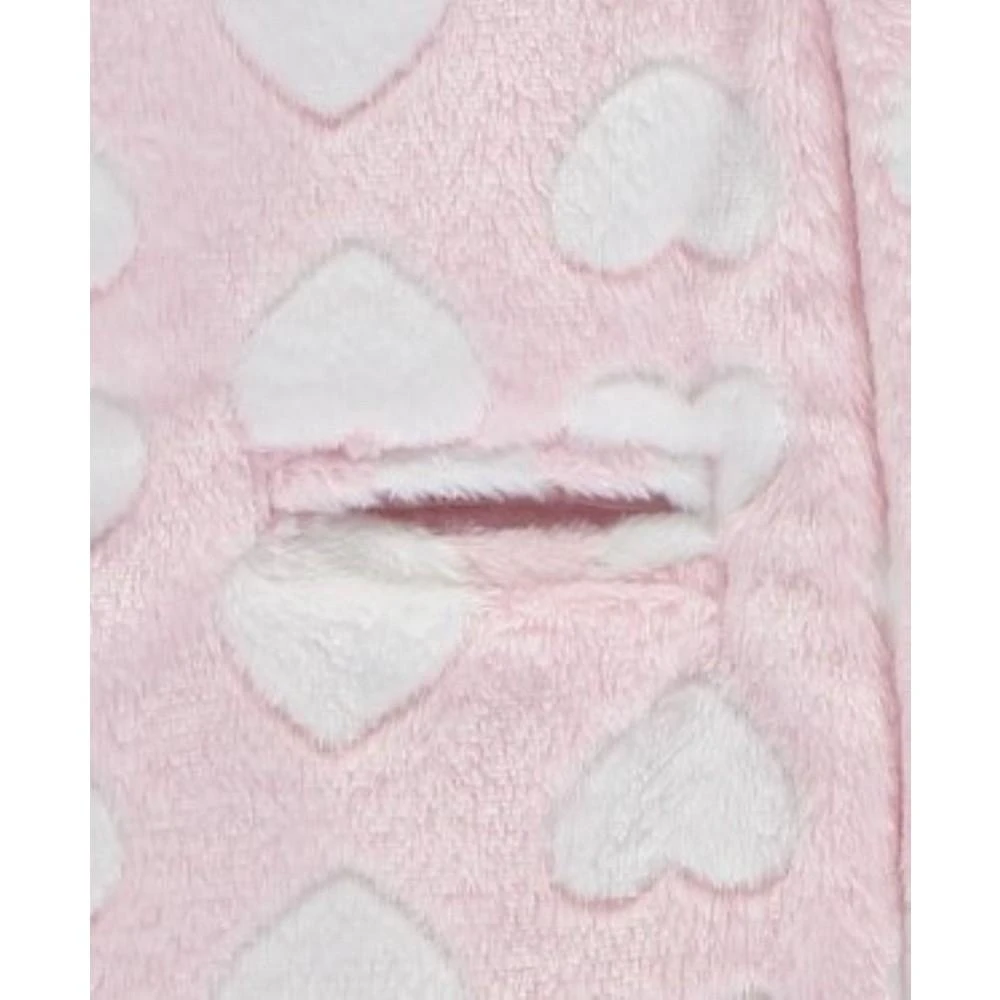 商品S Rothschild & CO|Rothschild Baby Girls Plush Heart Hooded Carbag Coat,价格¥236,第3张图片详细描述