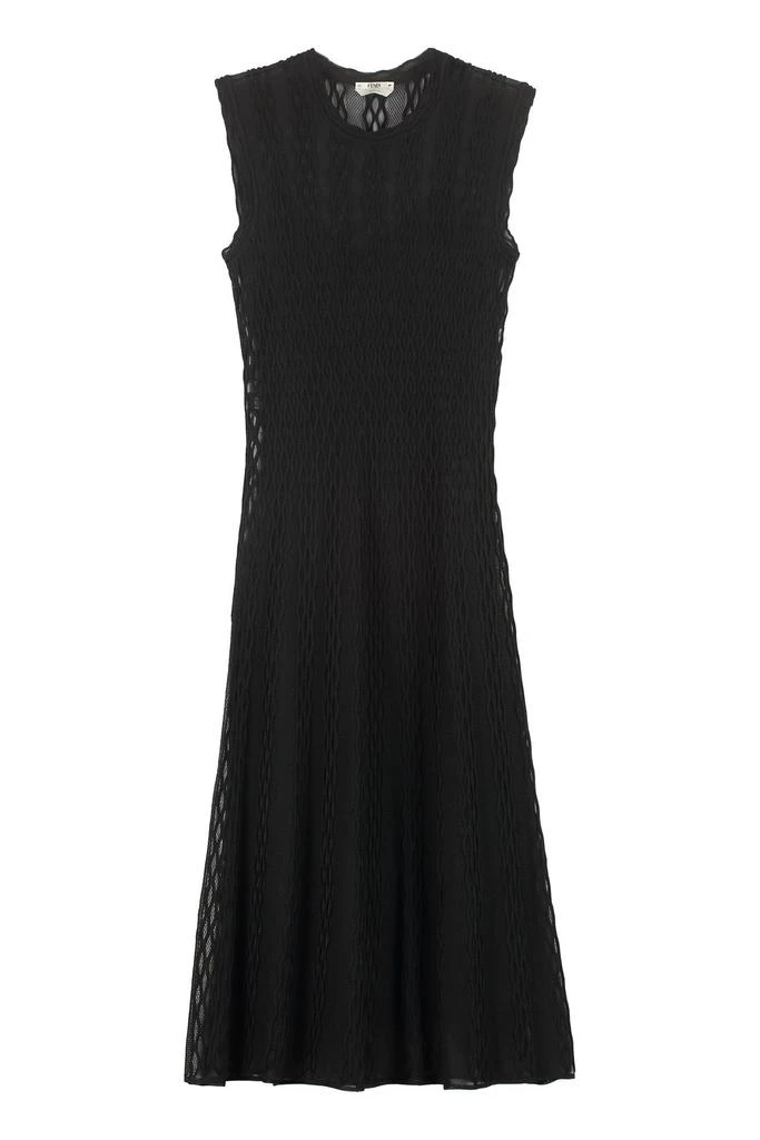 商品Fendi|Fendi Sleeveless Knitted Midi Dress,价格¥10629,第1张图片