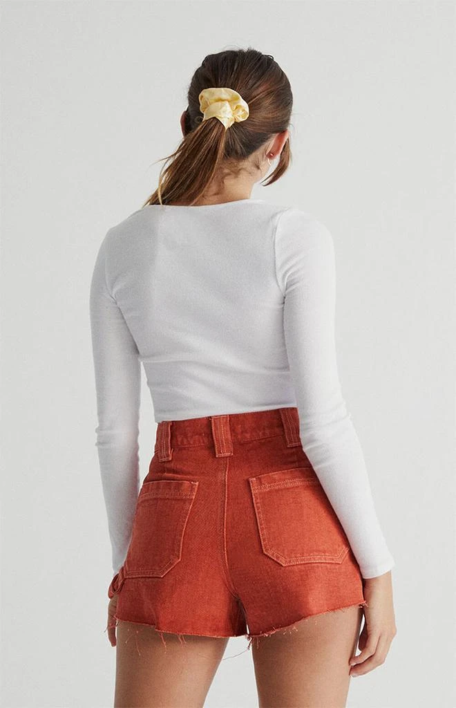 商品PacSun|Red Utility Cargo Shorts,价格¥110,第3张图片详细描述