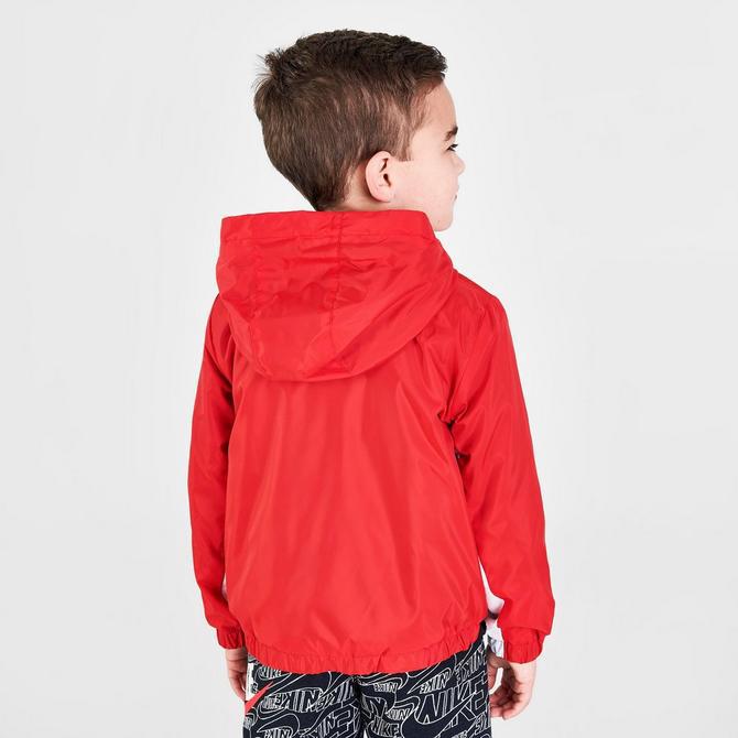 Boys' Toddler Nike Sportswear Swoosh Fleece Lined Jacket商品第4张图片规格展示