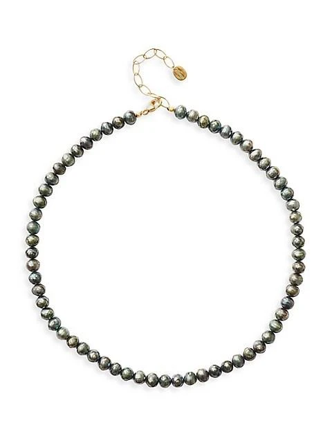 商品Chan Luu|18K-Gold-Plated & 6.5-7MM Freshwater Pearl Necklace,价格¥1318,第1张图片