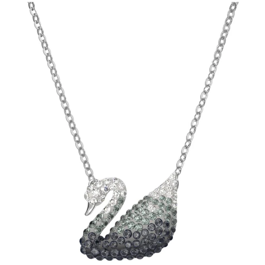 商品Swarovski|Swarovski Women's Pendant - Iconic Swan Grey Rhodium Plated Lobster Clasp | 5614103,价格¥735,第1张图片