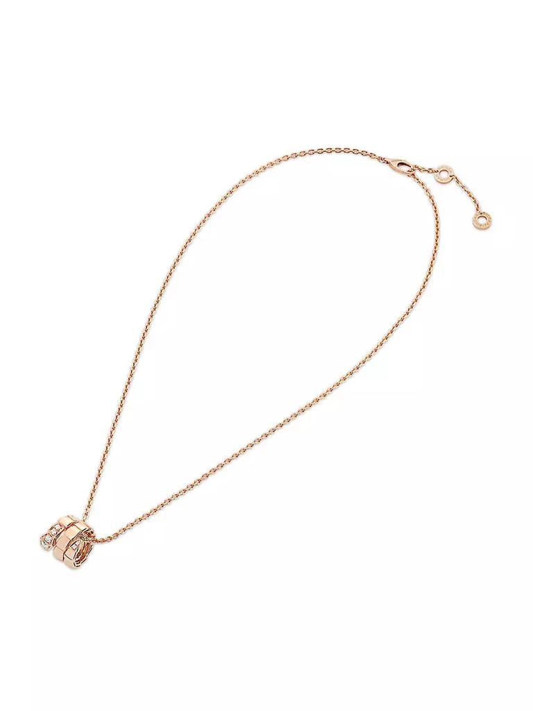 商品BVLGARI|Serpenti Viper 18K Rose Gold & Pavé Diamond Pendant Necklace,价格¥40568,第3张图片详细描述