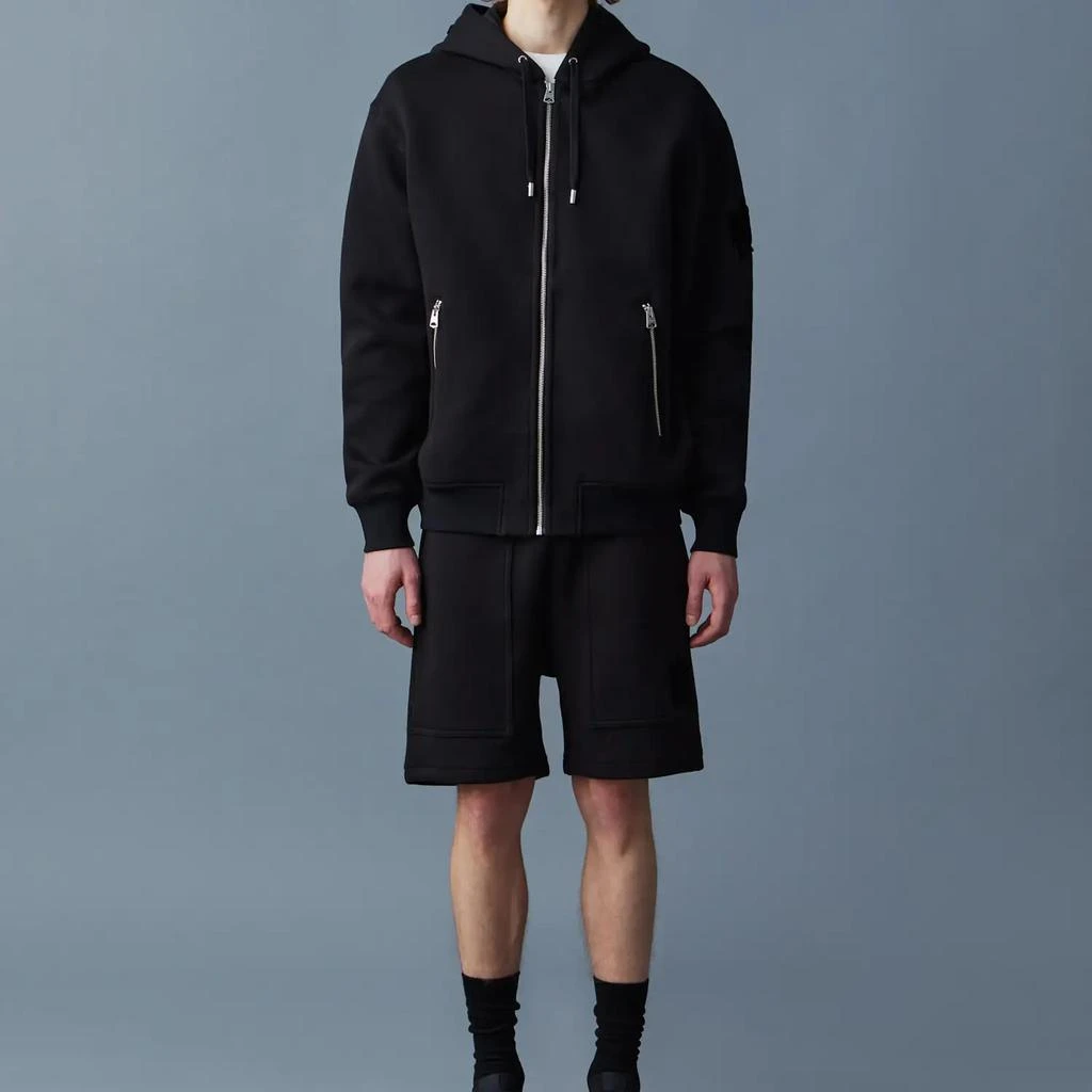 商品Mackage|Mackage Men's Krys-Zp Zip Hoodie - Black,价格¥1232,第1张图片