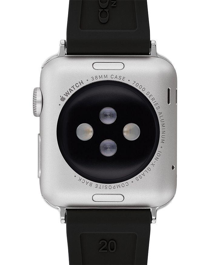 商品Coach|Apple Watch© Signature Silicone Strap, 38mm & 40mm,价格¥468,第5张图片详细描述