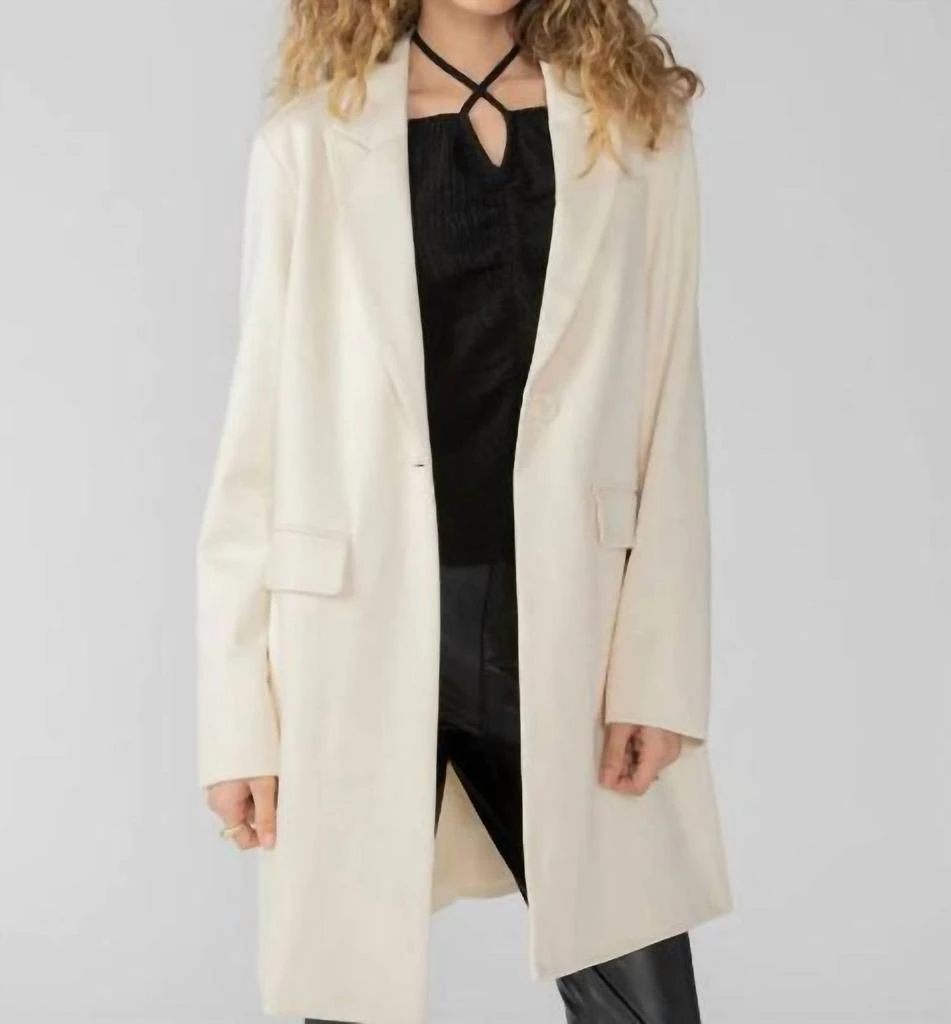 商品Sanctuary|Mid City Blazer In Sugar Cookie,价格¥723,第1张图片