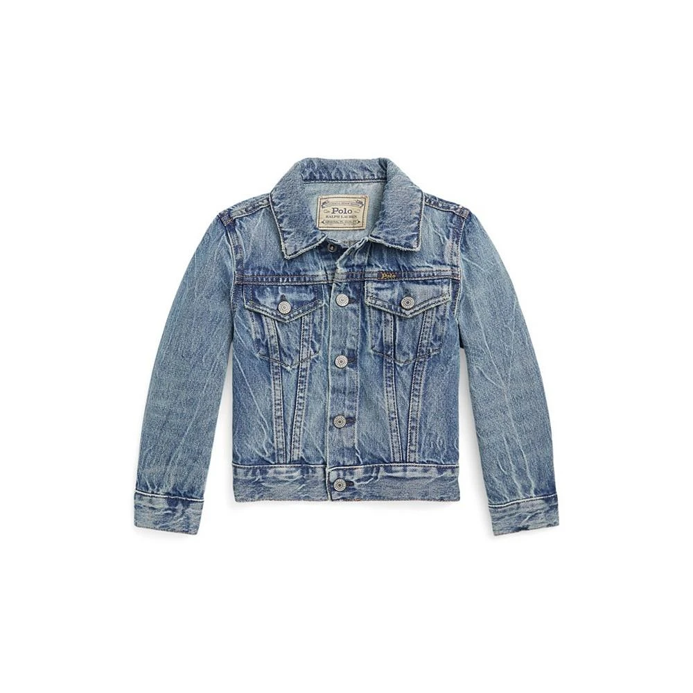 商品Ralph Lauren|Little Boys Denim Trucker Jacket,价格¥272,第4张图片详细描述
