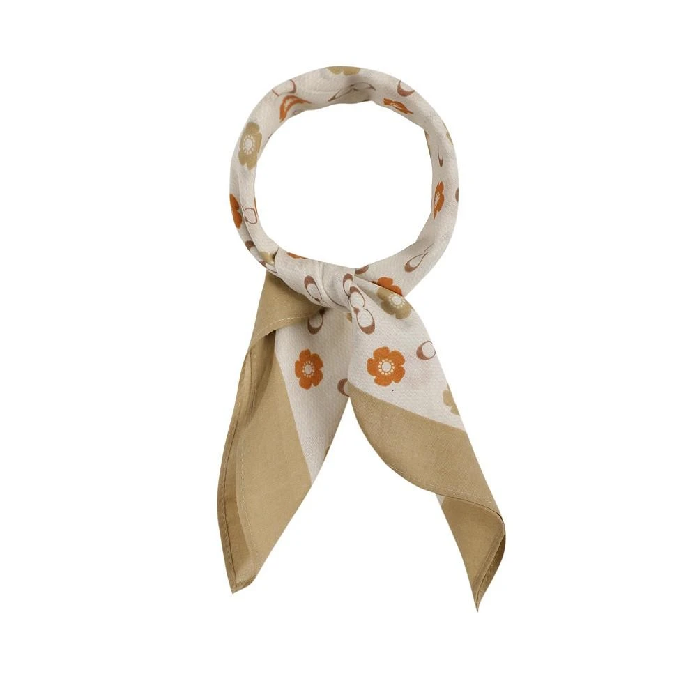 商品Coach|Women's Tea Rose Print Silk Hanky,价格¥224,第1张图片