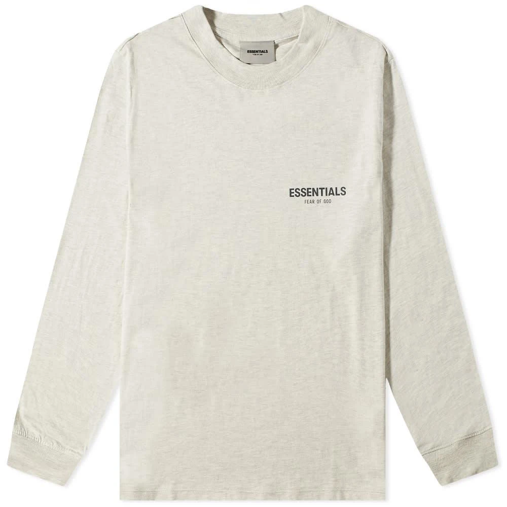 商品Essentials|Fear of God ESSENTIALS Long Sleeve Summer Core Tee - Light Heather Oatmeal,价格¥445,第1张图片