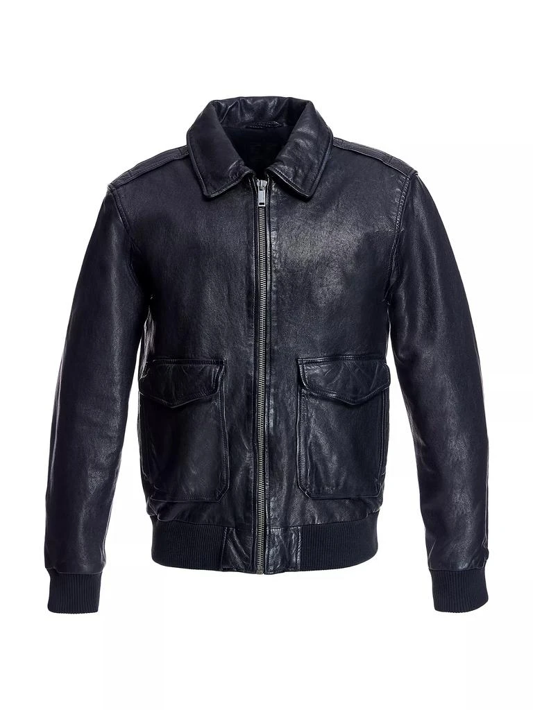 商品Maximilian|Men's Leather Pilot Jacket,价格¥7455,第1张图片