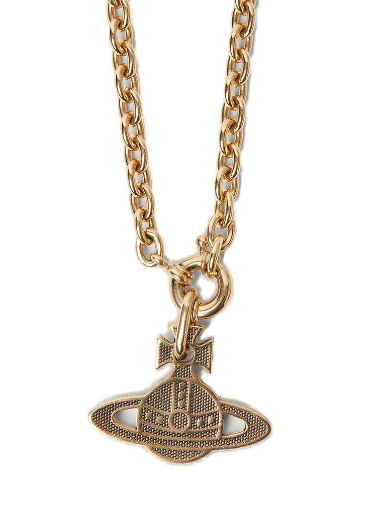 商品Vivienne Westwood|Vivienne Westwood Orb Pendant Chain-Linked Necklace,价格¥1017,第2张图片详细描述