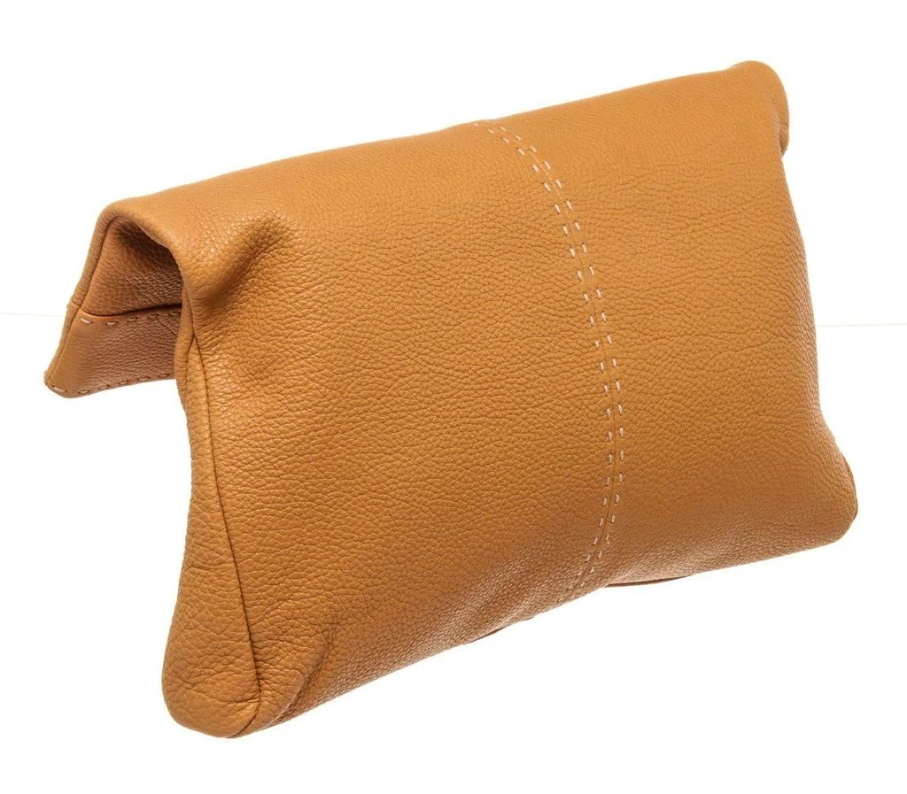 商品[二手商品] Michael Kors|Michael Kors Orange Leather Hutton Clutch Bag,价格¥3377,第3张图片详细描述