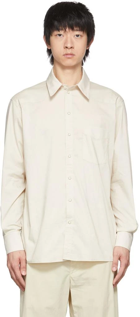 商品Lemaire|Off-White Cotton Shirt,价格¥943,第1张图片