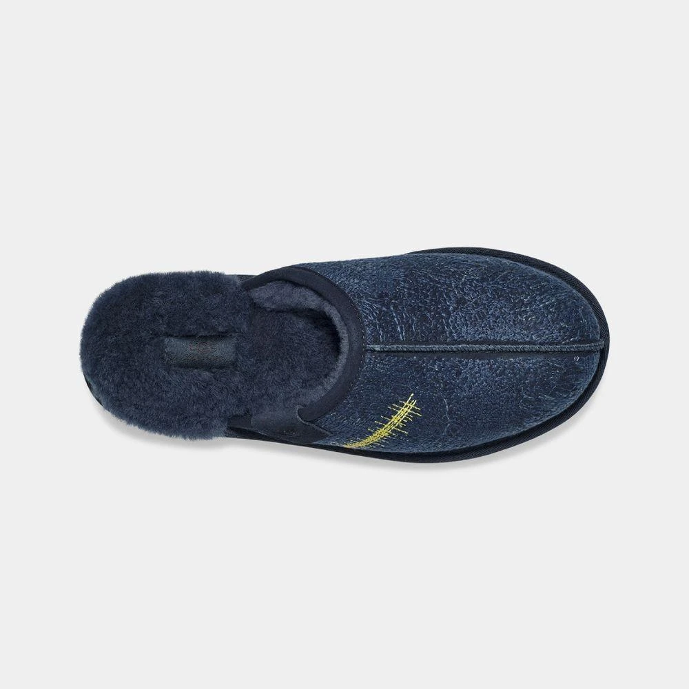 商品UGG|Embroidered Slide - Calfskin - Blue,价格¥1223,第4张图片详细描述