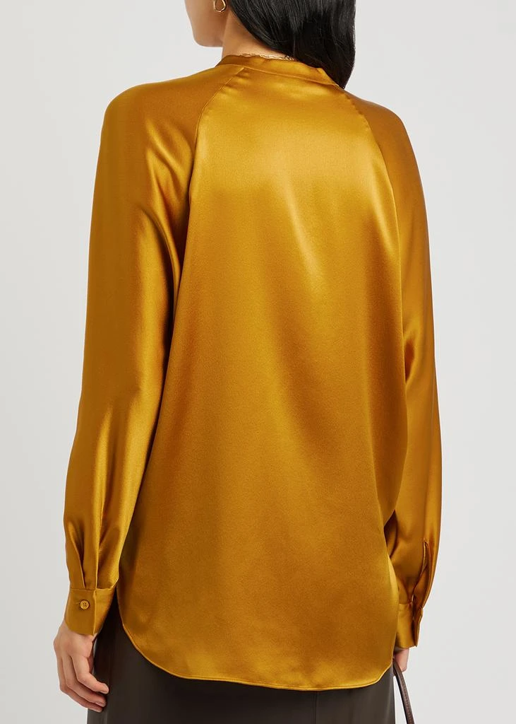 商品Vince|Orange silk-satin blouse,价格¥1989,第3张图片详细描述