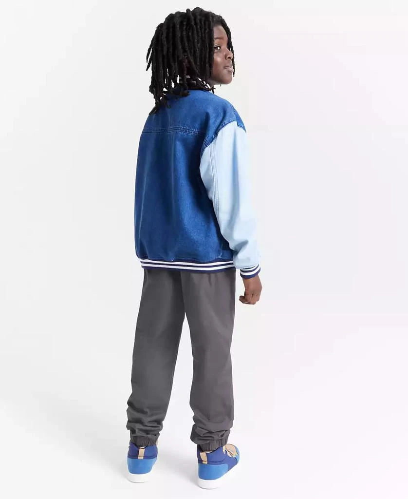 商品Epic Threads|Little and Big Boys Cotton Denim Varsity Jacket, Created for Macy's,价格¥152,第3张图片详细描述