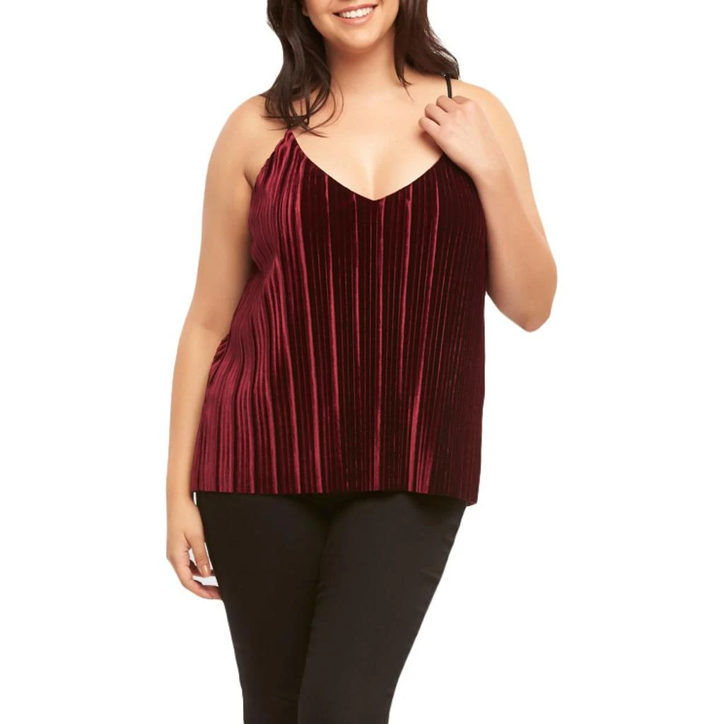 商品Tart|Tart Collections Maren Women's Plus Size Pleated V-Neck Tank Top,价格¥39,第4张图片详细描述