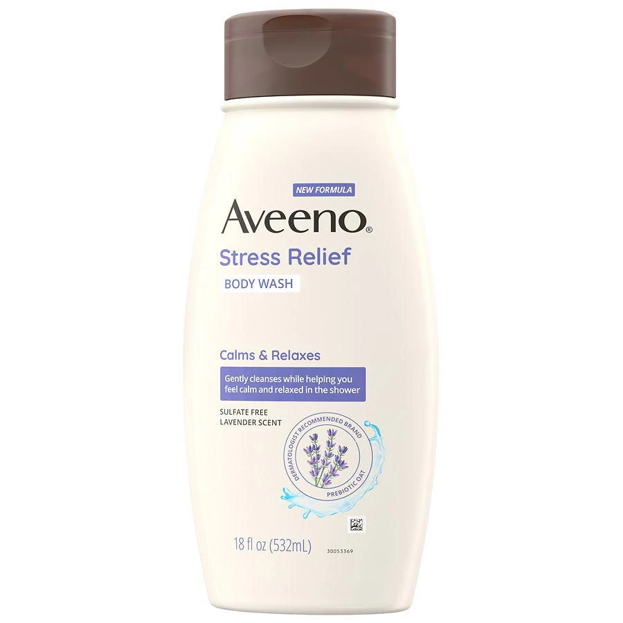 商品Aveeno|Stress Relief Body Wash with Oat Lavender,价格¥83,第2张图片详细描述