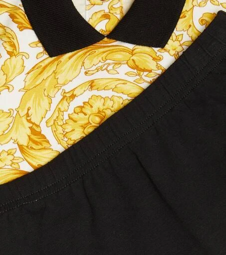 商品Versace|Baby cotton-blend polo shirt and shorts set,价格¥1285,第3张图片详细描述