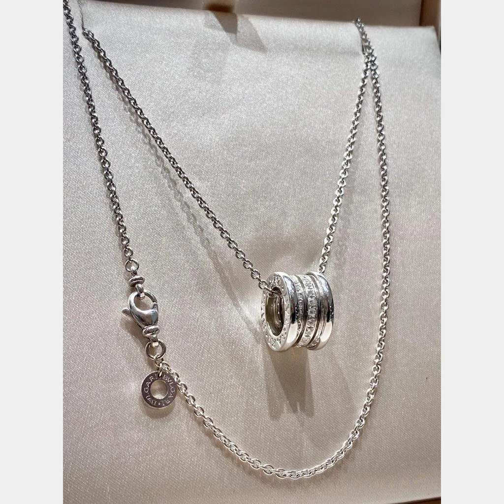 商品[二手商品] BVLGARI|Bvlgari 18K White Gold and Diamonds B.Zero1 Pendant Necklace,价格¥32463,第1张图片