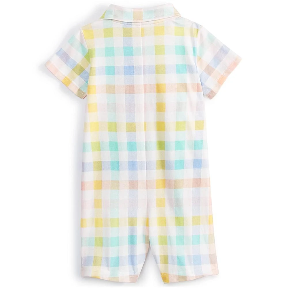 商品First Impressions|Baby Boys Vacation Plaid Sunsuit, Created for Macy's,价格¥111,第2张图片详细描述