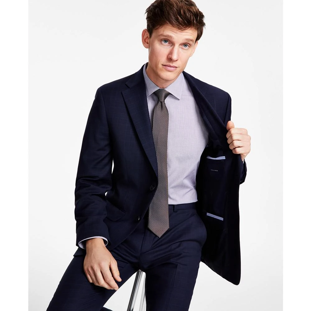 商品Tommy Hilfiger|Men's Modern-Fit TH Flex Stretch Plaid Wool Blend Suit Jacket,价格¥3306,第3张图片详细描述