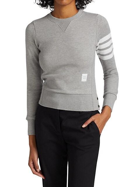 商品Thom Browne|Slim Cotton Crewneck Sweatshirt,价格¥4840,第4张图片详细描述
