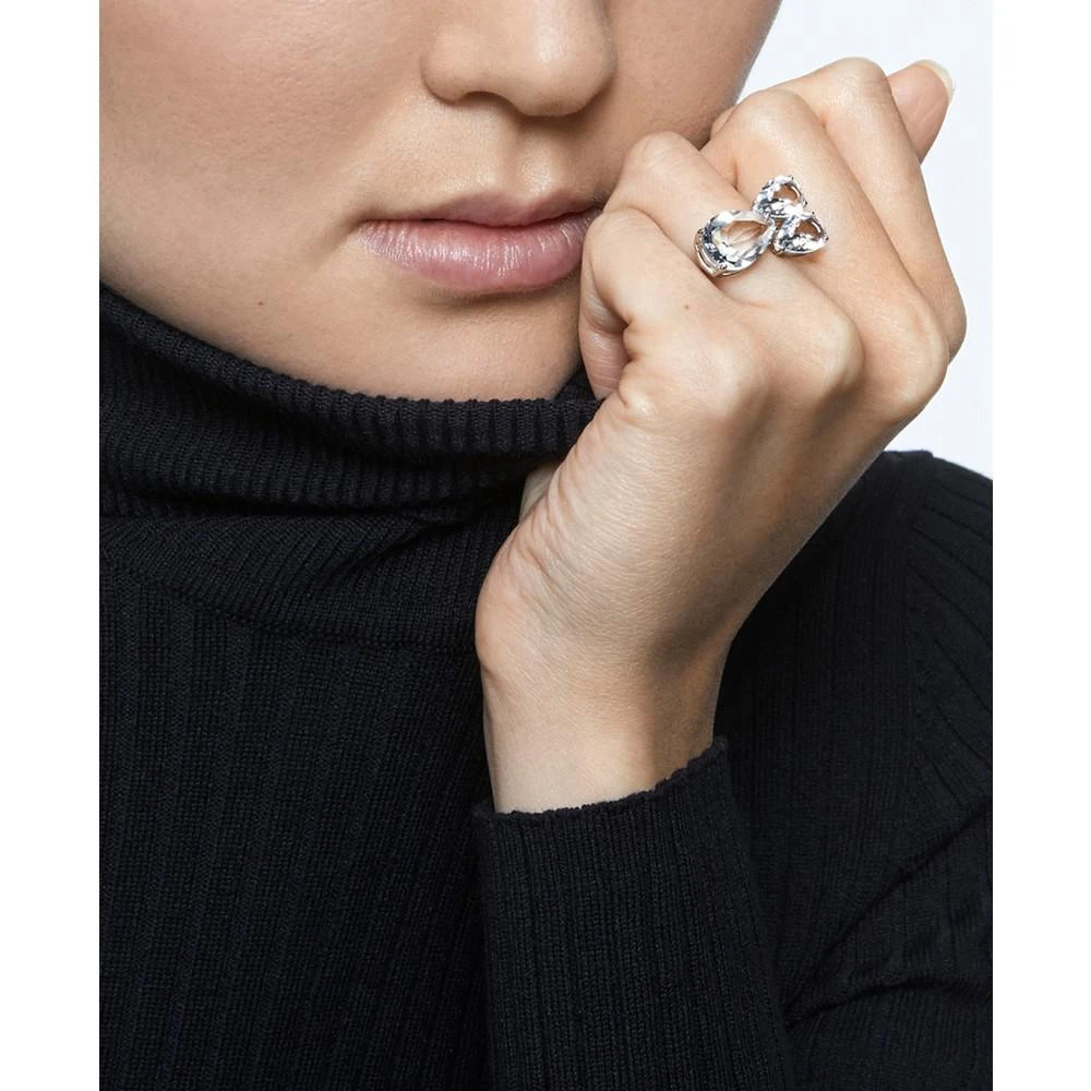商品Swarovski|Silver-Tone Crystal Teardrop Statement Ring,价格¥602,第4张图片详细描述