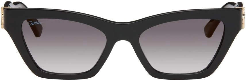商品Cartier|Black Cat-Eye Sunglasses,价格¥4841,第1张图片