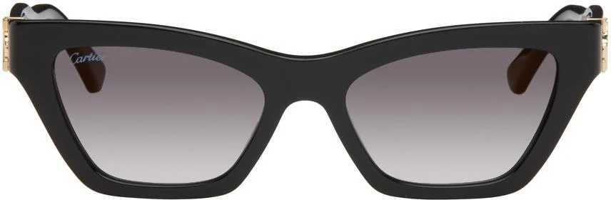 商品Cartier|Black Cat-Eye Sunglasses,价格¥3899,第1张图片