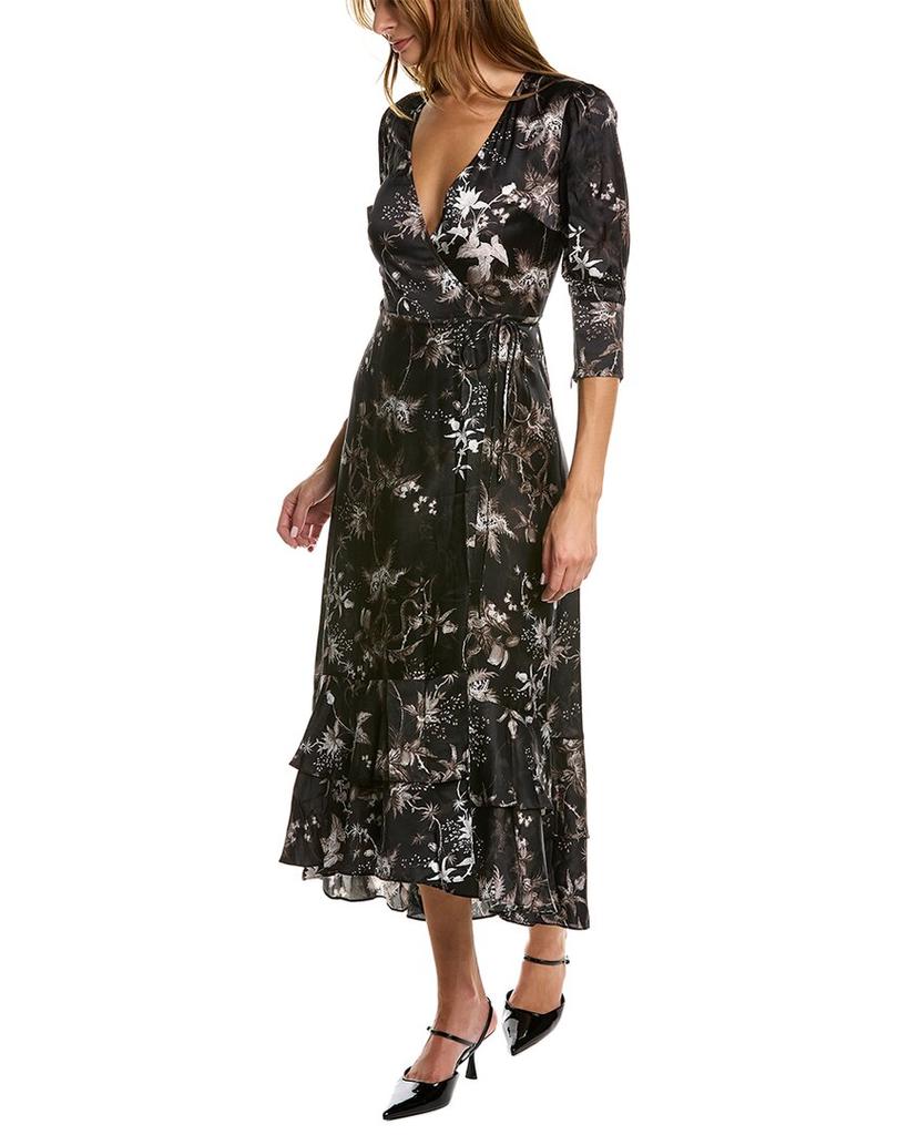 AllSaints Tage Evolution Silk-Blend Maxi Dress商品第1张图片规格展示