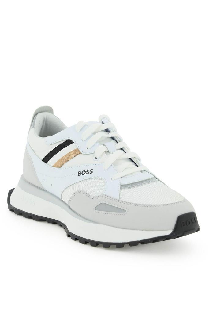 商品Hugo Boss|FAUX LEATHER AND MESH 'JONAH' SNEAKERS,价格¥867,第6张图片详细描述