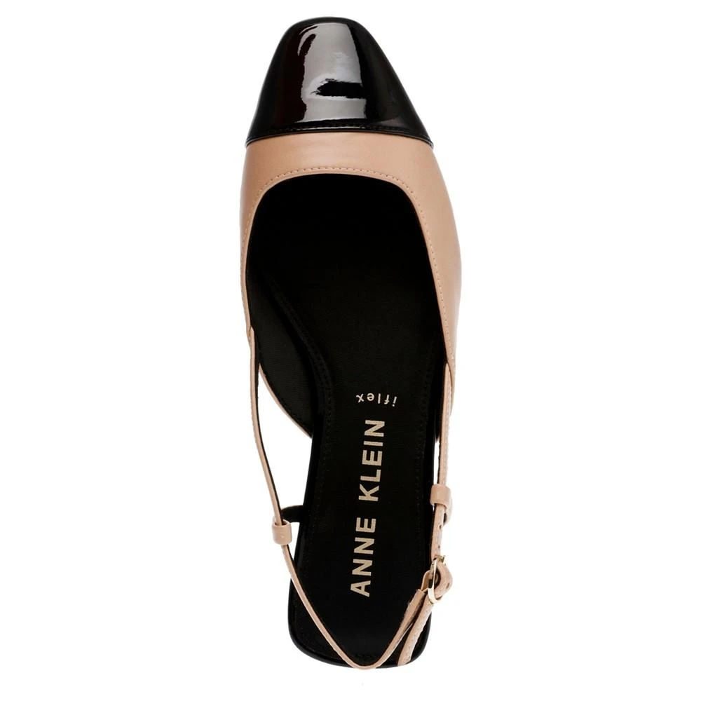 商品Anne Klein|Women's Caigan Cap Toe Slingback Flats,价格¥237,第4张图片详细描述