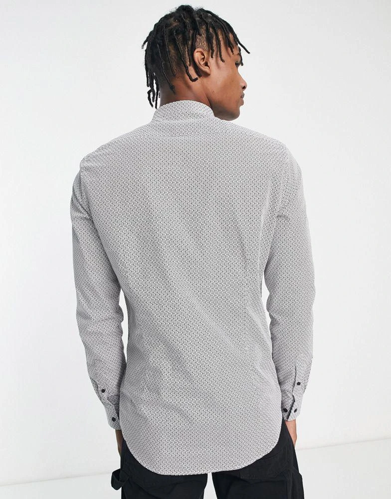商品Calvin Klein|Calvin Klein slim stretch shirt in black,价格¥297,第2张图片详细描述