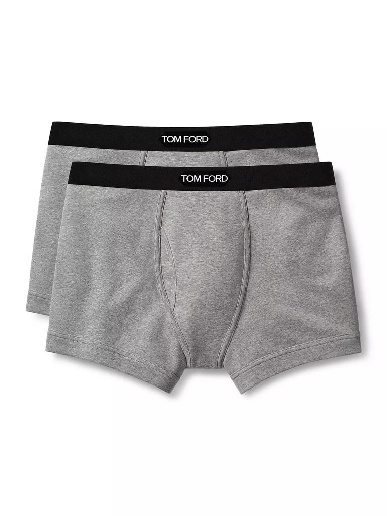 商品Tom Ford|2-Pack Stretch-Cotton Logo Boxer Briefs,价格¥749,第1张图片