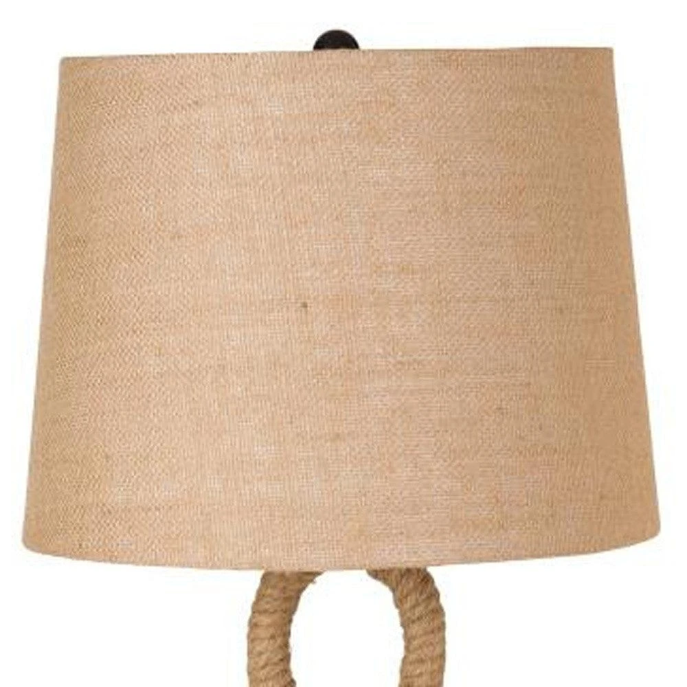 商品Homezia|Set of Two 29" Black Ceramic Novelty Table Lamps With Brown Empire Shade,价格¥2339,第3张图片详细描述