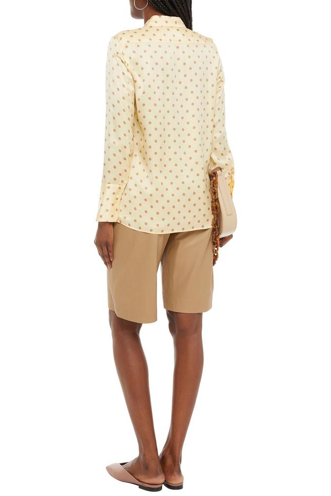 Peany polka-dot satin shirt商品第1张图片规格展示