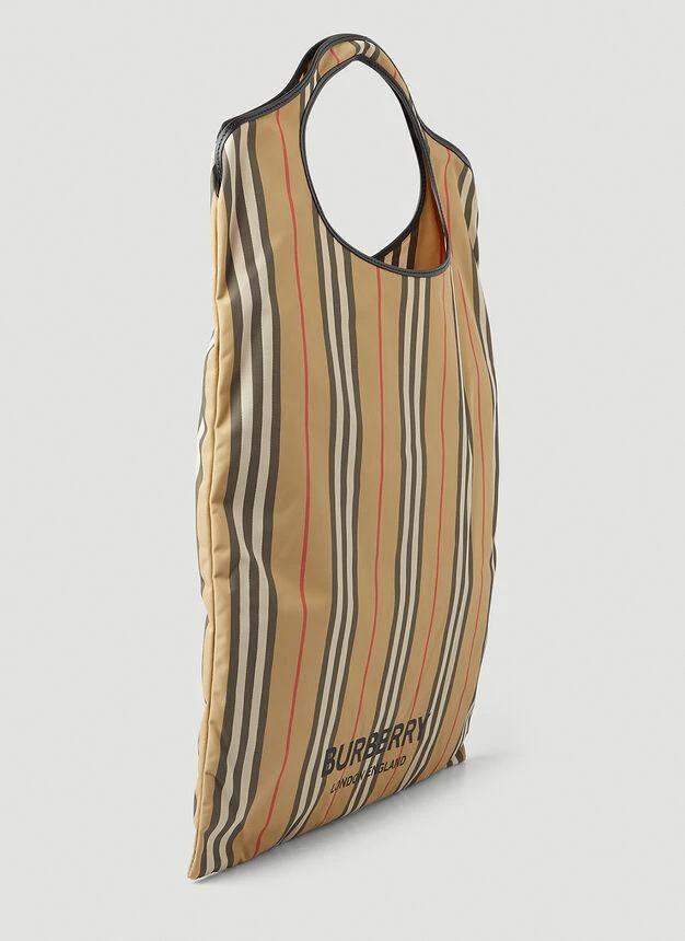 商品Burberry|Icon Stripe Tote Bag in Beige,价格¥4440,第3张图片详细描述