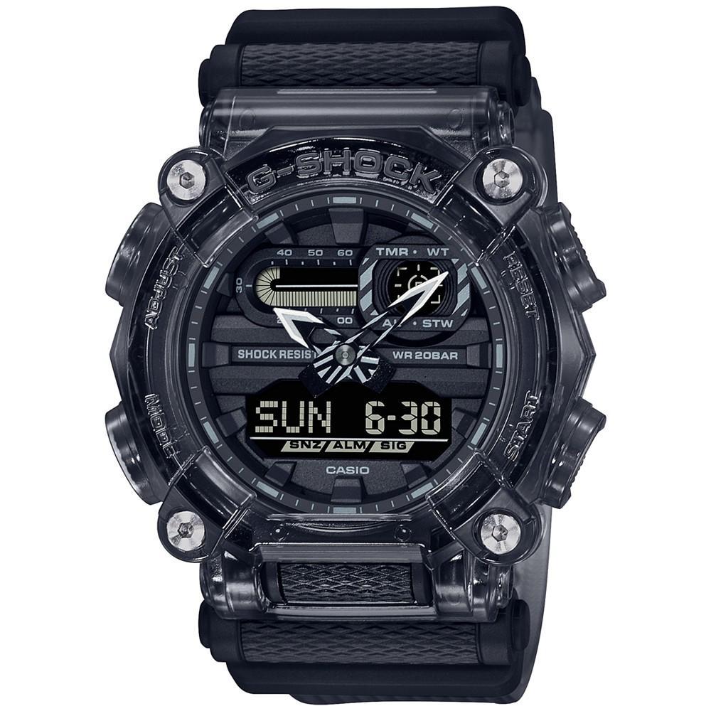 商品G-Shock|Men's Analog-Digital Clear Smoke Resin Strap Watch 49.5mm,价格¥1053,第1张图片