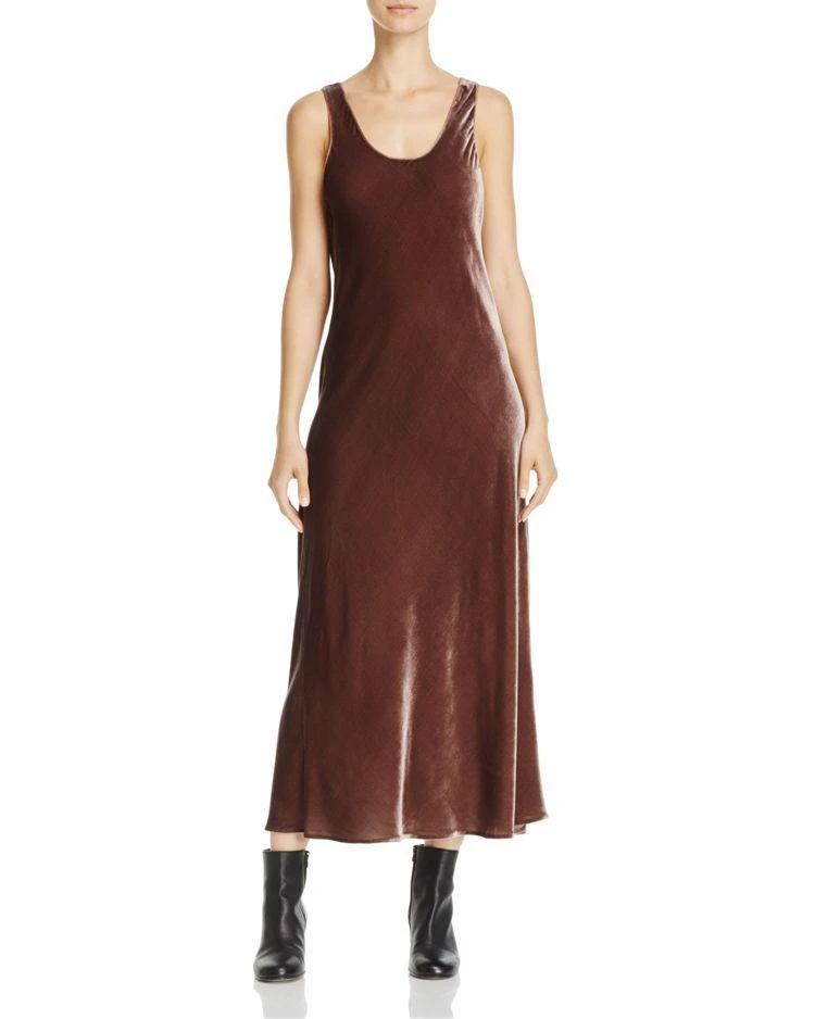 商品Vince|Vince Velvet Midi Slip Dress,价格¥1926,第1张图片