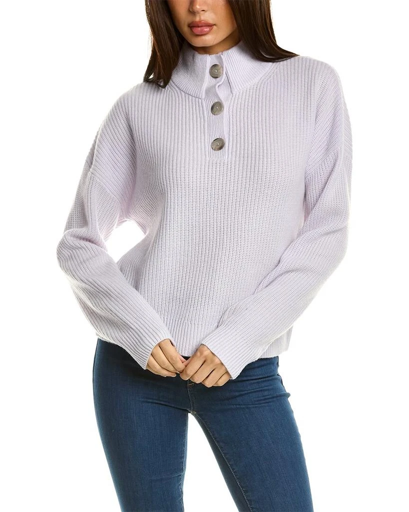 商品Theory|Theory Half-Button Wool & Cashmere-Blend Sweater,价格¥670,第1张图片