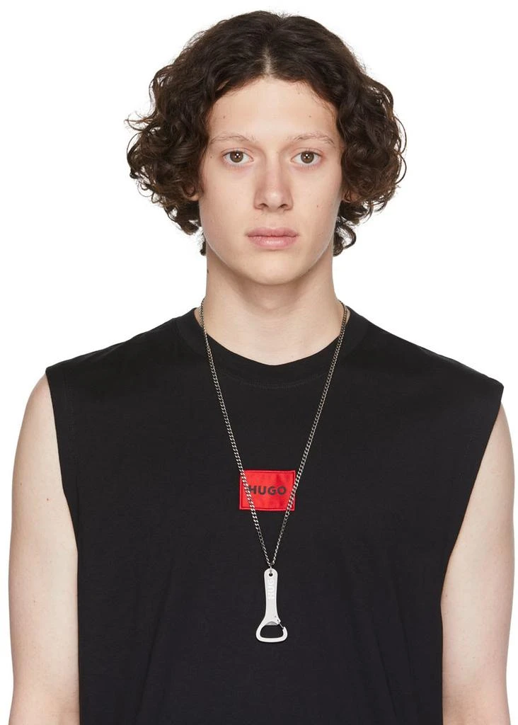 商品Hugo Boss|Silver Bottle Necklace,价格¥314,第3张图片详细描述