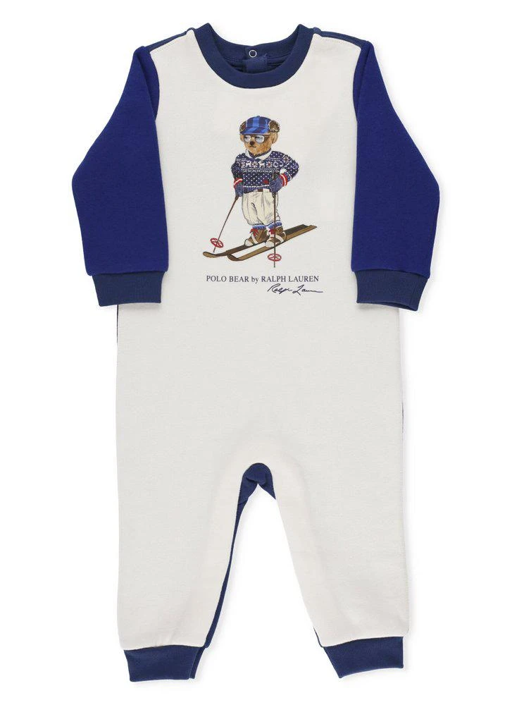 商品Ralph Lauren|Ralph Lauren Kids Polo Bear Printed Baby Romper,价格¥661,第1张图片