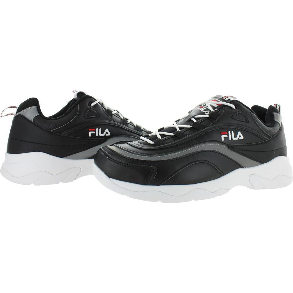 商品Fila|Fila Mens Ray Faux Leather Low Top Sneakers,价格¥201-¥343,第5张图片详细描述
