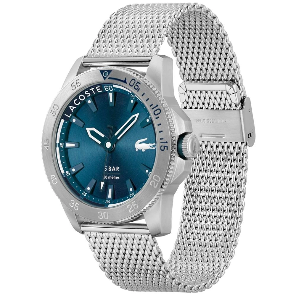 商品Lacoste|Men's Regatta Stainless Steel Mesh Bracelet Watch 46mm,价格¥951,第2张图片详细描述