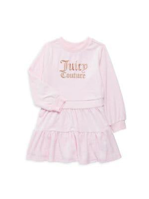 商品Juicy Couture|Little Girl's Logo Fit & Flare Dress,价格¥238,第1张图片