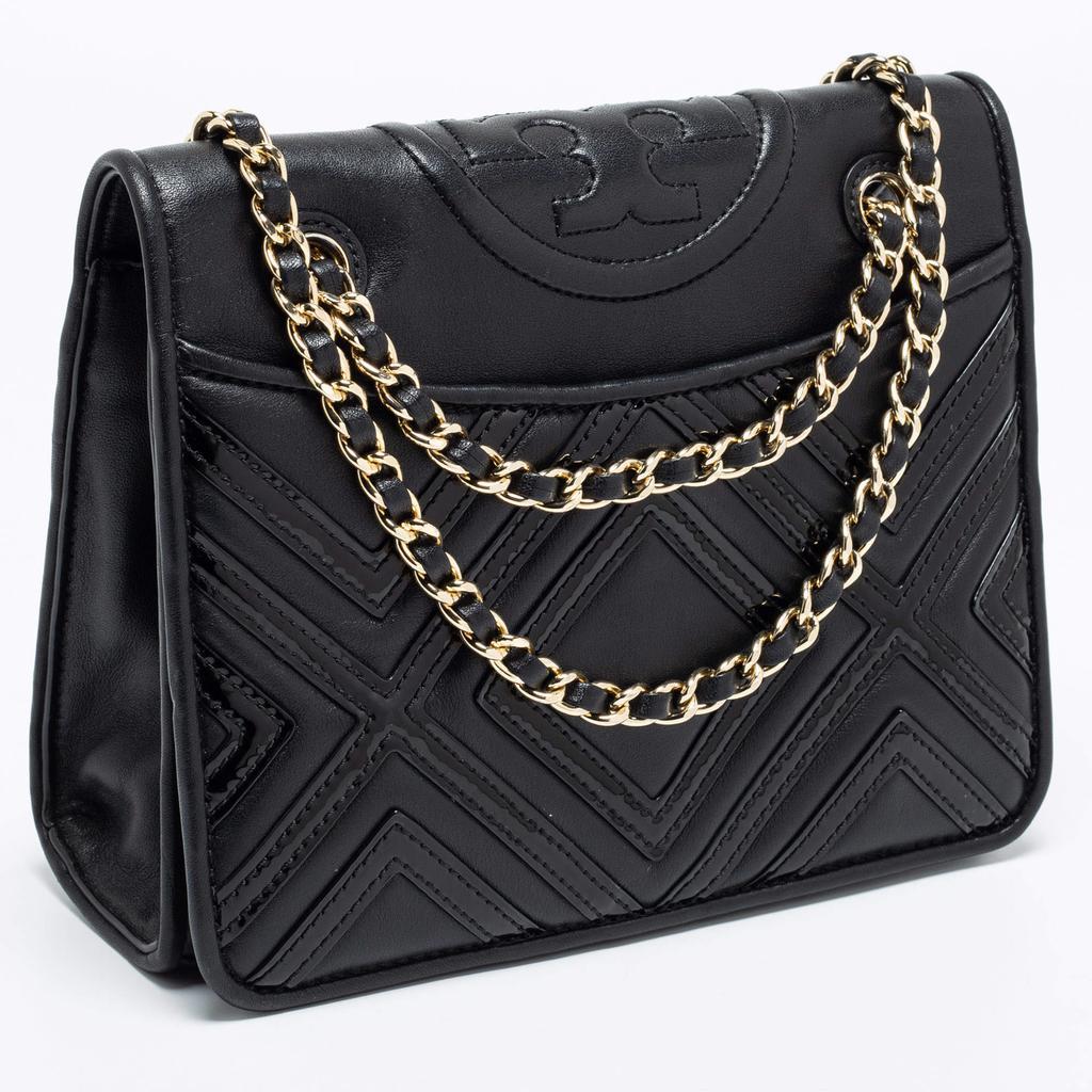 商品[二手商品] Tory Burch|Tory Burch Black Leather Medium Fleming Shoulder Bag,价格¥3043,第5张图片详细描述